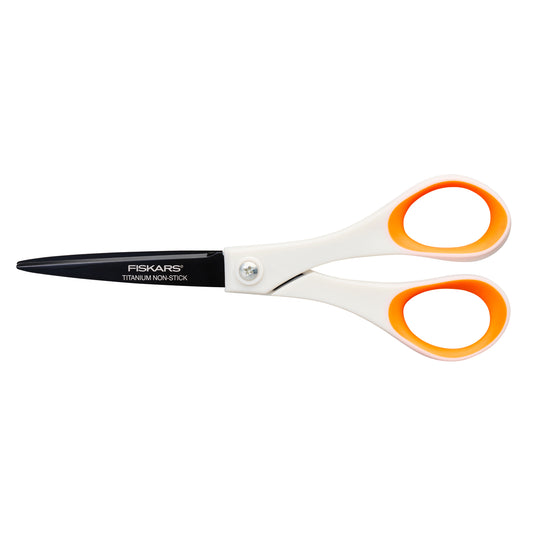 Fiskars Scissors, Titanium non stick scissors, Stainless steel, 18cm