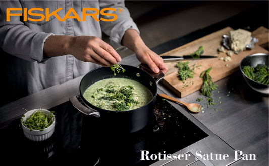 FISKARS Aluminium, Stainless Steel Lid Fiskars Rotisser Sauce Pan 1,6L W/Lid | 1023754