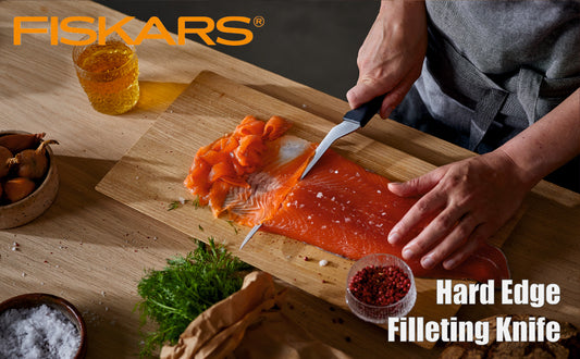 Fiskars Handle: Plastic with Softgrip; Blade: Japanese Stainless Steel Hard Edge Filleting Knife | 1054946