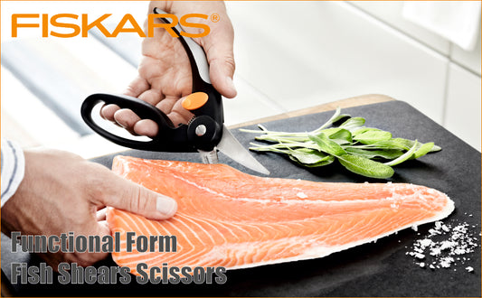 FISKARS Handle: Plastic With Softgrip; Blade: Japanese Stainless Steel Ff Fish Shear 22Cm | 1003032