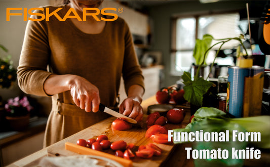 Fiskars Handle: Plastic with Softgrip; Blade: Japanese Stainless Steel Ff Tomato Knife | 1057543