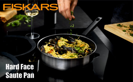 Fiskars Stainless Steel Hf Steel Saut Pan 26Cm/3,2L W/Lid | 1052248