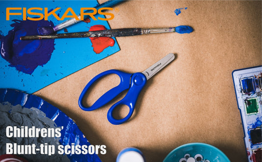 FISKARS Kids Scissors, Stainless steel, Blue, 13cm