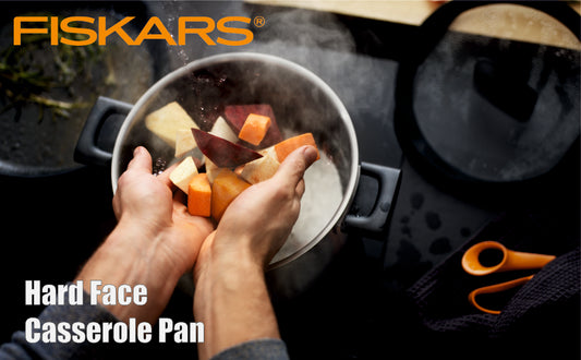 FISKARS Stainless Steel Hf Steel Casserole 5L/22Cm W/Lid | 1052241