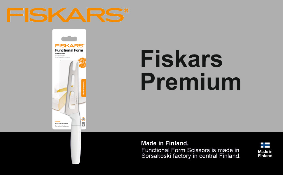 Fiskars FF Knife, FF Cheese Knife, Swedish Sandvik Steel, 24cms