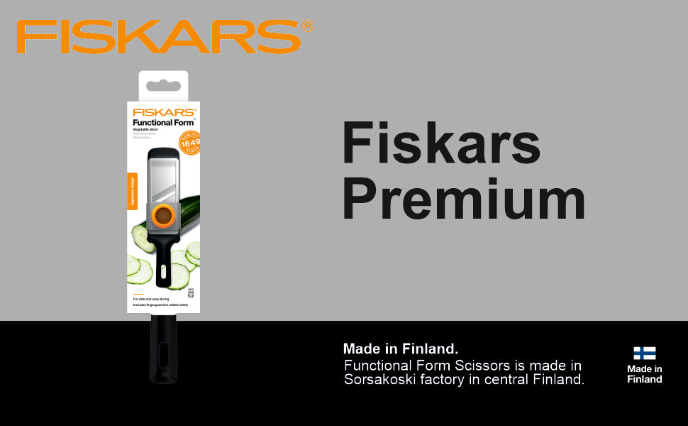 FISKARS Handle: Plastic with Softgrip; Blade: Japanese Stainless Steel Ff Vegetable Slicer | 1014416